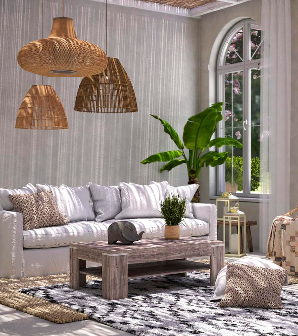 Mesa de centro con revistero KEVIN