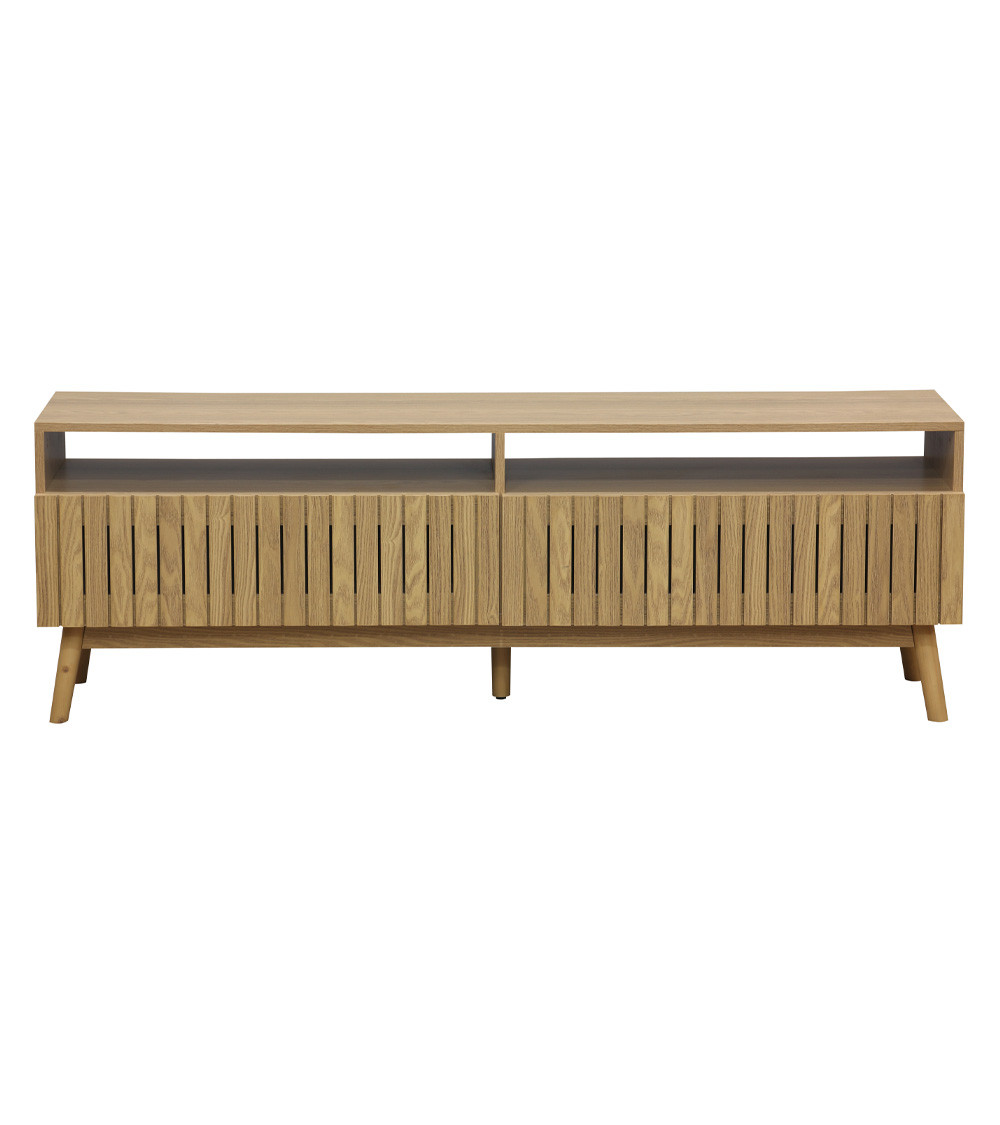 Mueble TV panelado de fresno KAEDE