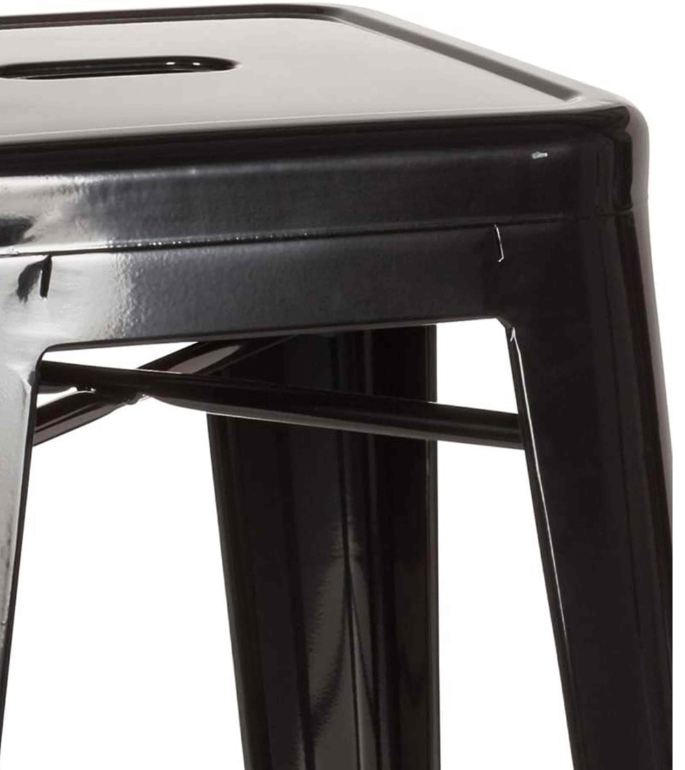 Taburetes metálicos industrial pack de 4 unidades