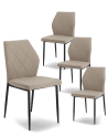 Pack de 4 Sillas de Comedor Patrice - Elegancia y Comodidad