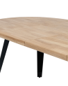 Mesa comedor redonda extensible industrial BERGI