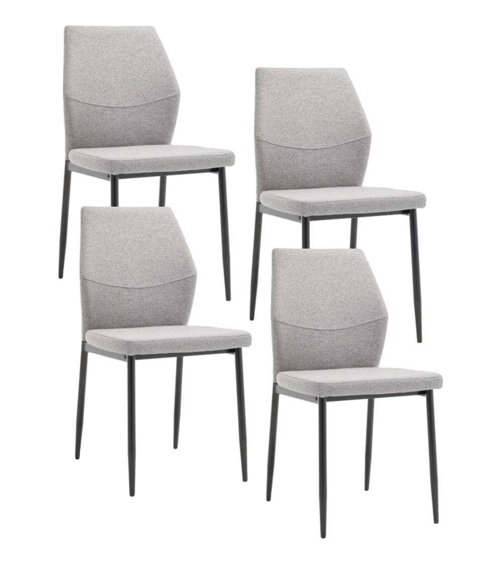 Sillas Nobles - Pack de 4 sillas modernas y cómodas para comedor