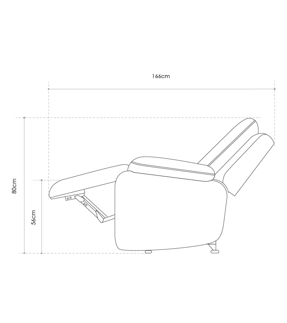 Sofá relax 3 plazas REIMON, sofá reclinable