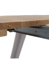 Mesa comedor redonda extensible industrial BERGI