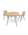 Mesa comedor redonda extensible industrial BERGI