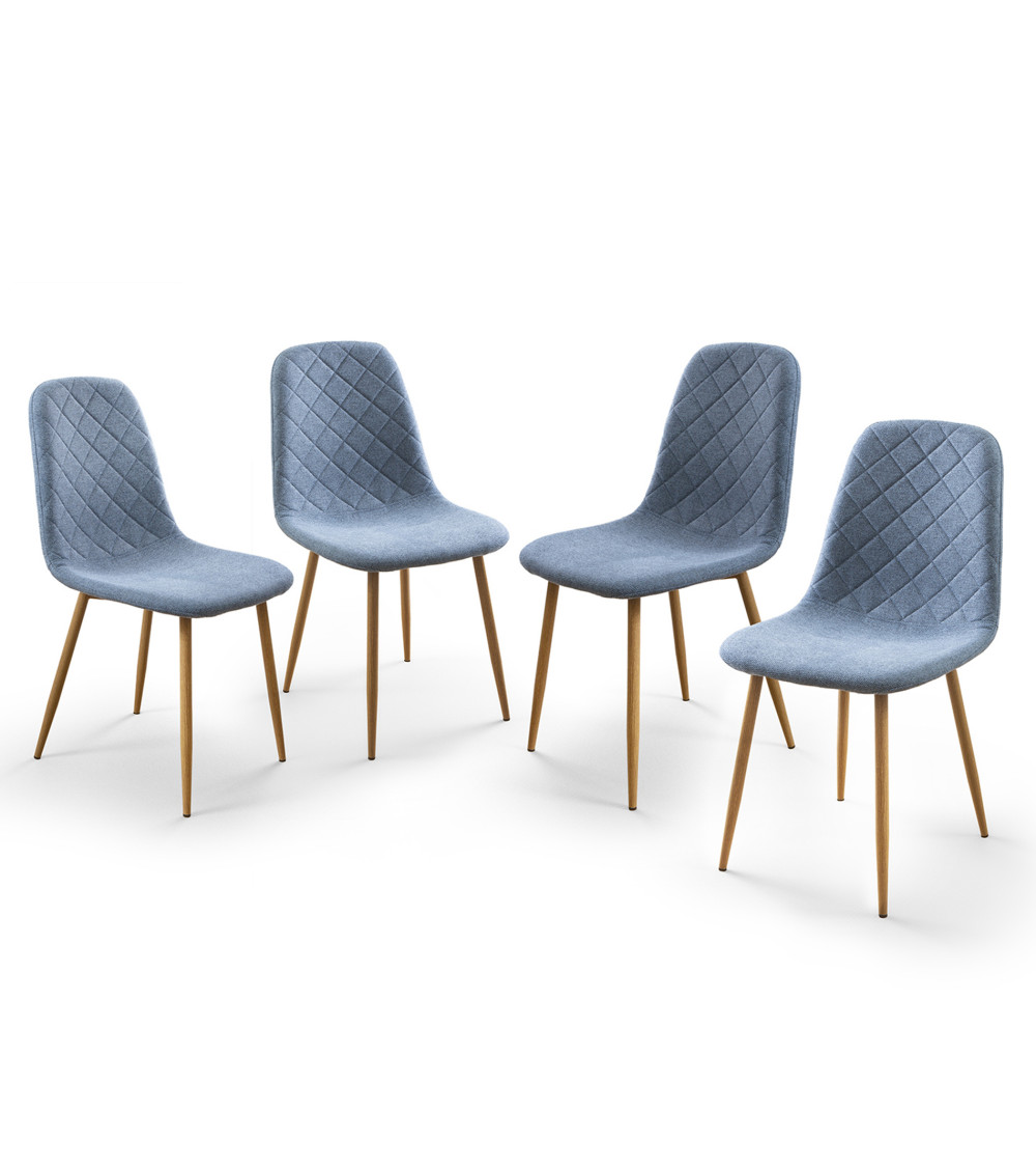 Pack de 4 Sillas de Comedor Suiz - Diseño Moderno y Elegante