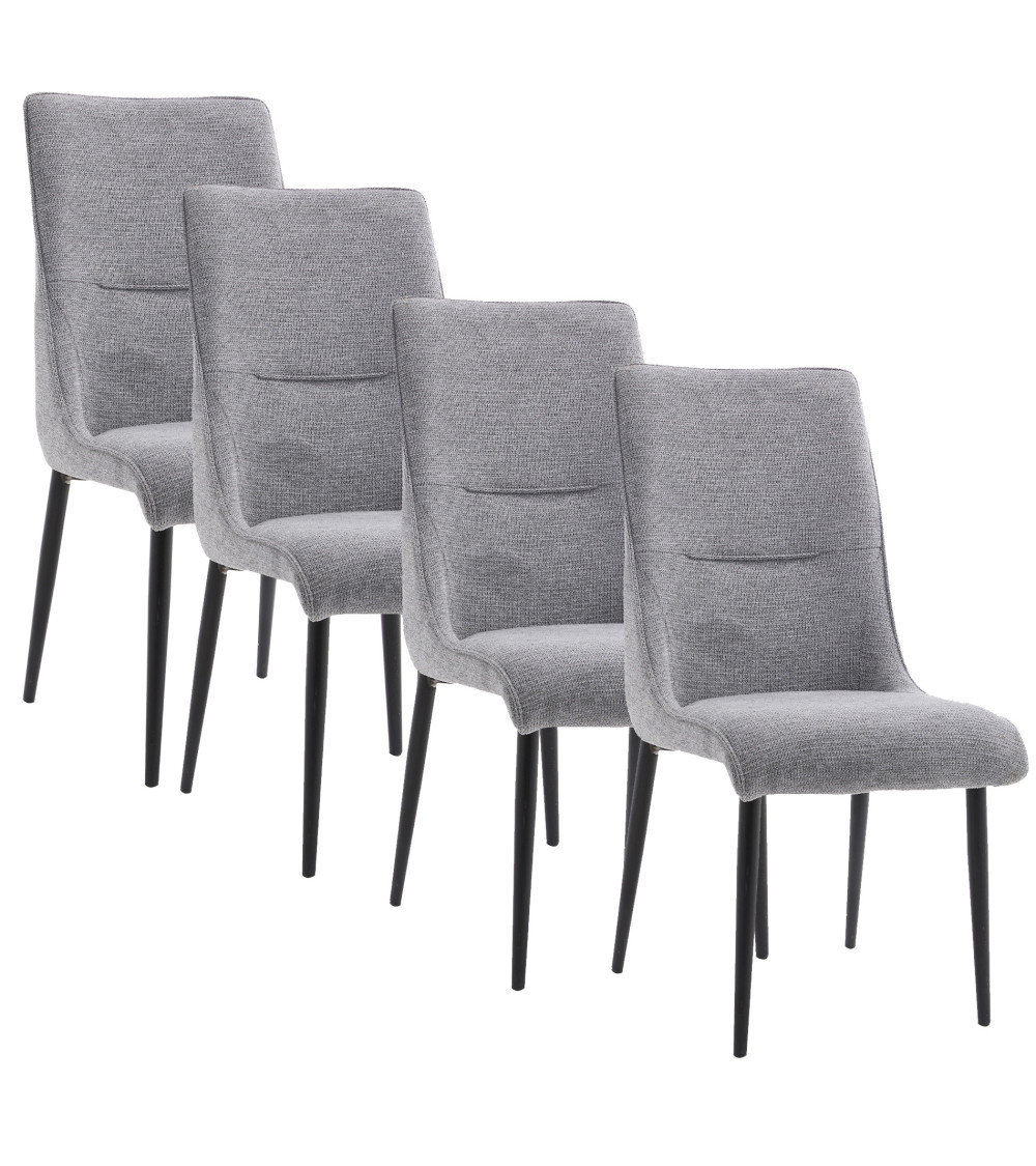 Pack 4 sillas tapizadas MICHELLE