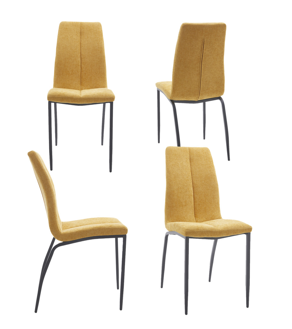 Pack 4 sillas tapizadas INGRID