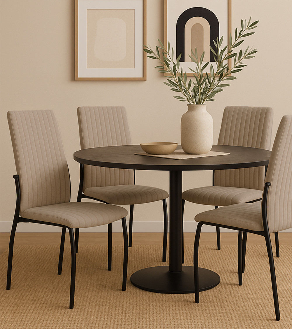 Pack 4 sillas tapizadas TASYA