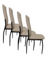 Pack 4 sillas tapizadas TASYA