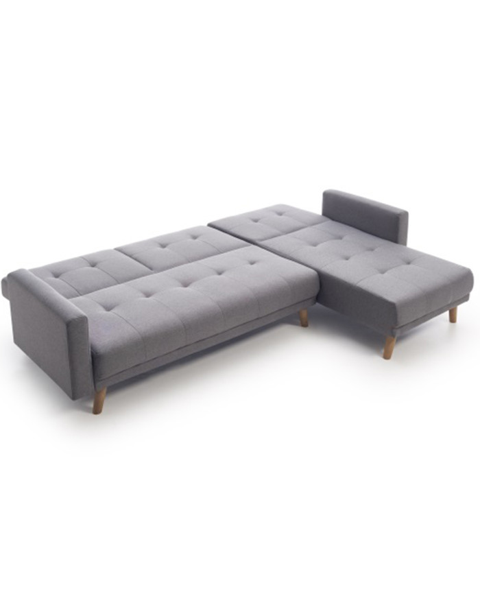Sofá Abu – Chaiselongue cama con módulo reversible en gris