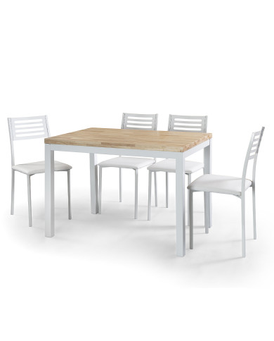 Pack 4 sillas Jul – Sillas de cocina tapizadas en PVC Pack 4 sillas Jul – Sillas de cocina tapizadas en PVC