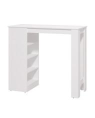 Mesa alta Valen – Mesa de cocina con estantería integrada