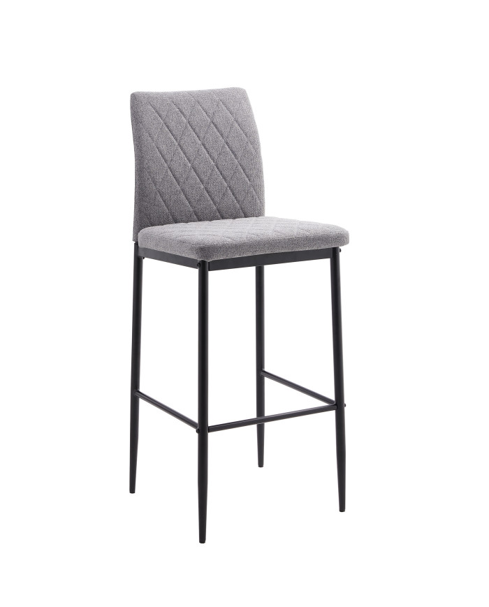 Taburetes Estor – Pack de 4 altos con tapizado antimanchas