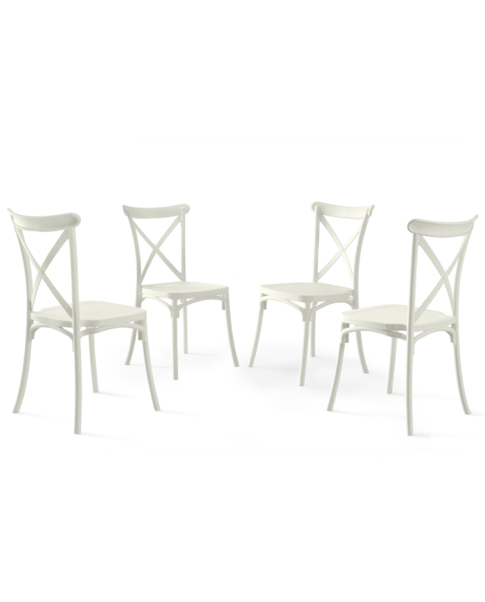 Pack 4 sillas polipropileno BONNIE