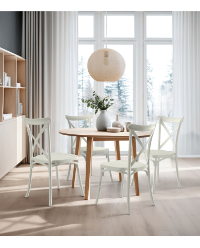 Pack 4 sillas polipropileno BONNIE