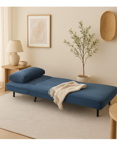 Sofá cama Triana – Sillón plegable clic clac con cojín lumbar Sofá cama Triana – Sillón plegable clic clac con cojín lumbar