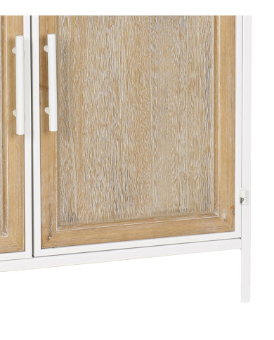 Aparador Nola – Mueble natural con estructura blanca Aparador Nola – Mueble natural con estructura blanca