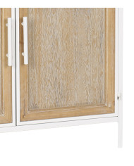 Aparador Nola – Mueble natural con estructura blanca Aparador Nola – Mueble natural con estructura blanca