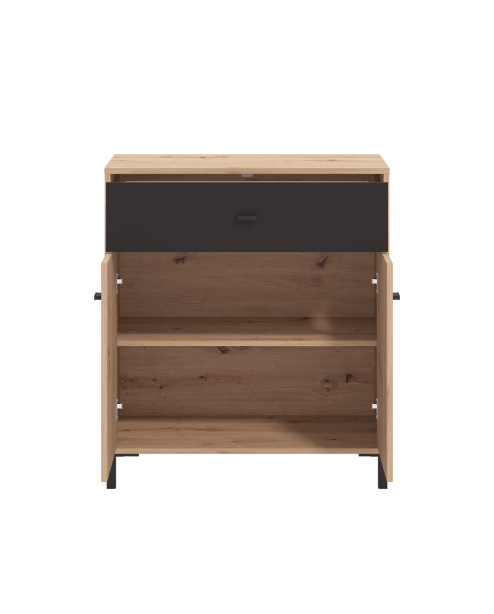 Aparador Avion – Mueble moderno con acabado roble y efecto alistonado Aparador Avion – Mueble moderno con acabado roble y efecto alistonado