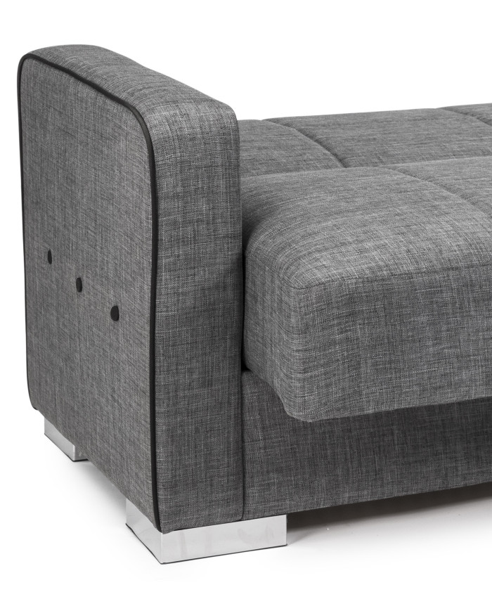 Sofá cama Torra – Con arcón, muelles y cojines incluidos