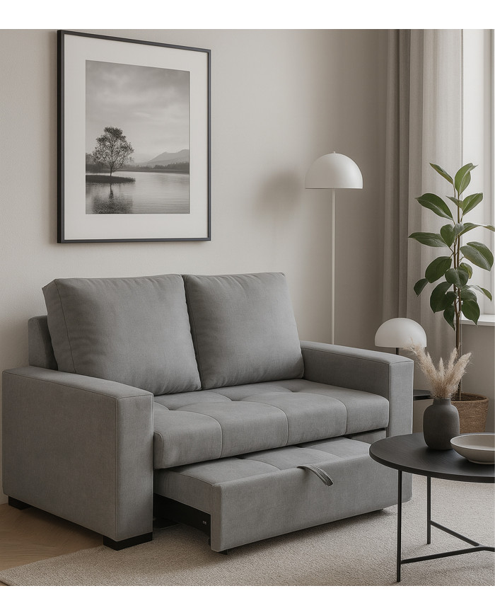 Sofá cama Sort – Diseño 3 en 1 con apertura frontal y chaise longue extensible