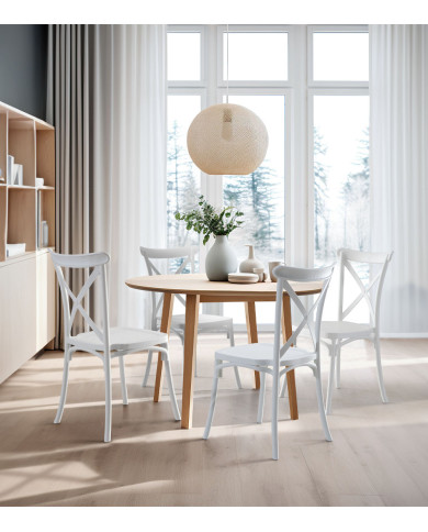 Pack 4 sillas polipropileno BONNIE