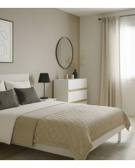 Cómoda Ébano 3 cajones – Con patas altas y fijación a pared