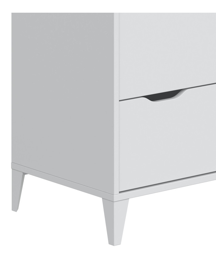 Cómoda Noive 3 cajones – Compacta con patas altas y guías metálicas