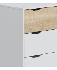 Cómoda Noive 3 cajones – Compacta con patas altas y guías metálicas