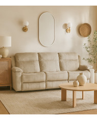 Sofá Reimon eléctrico 3 plazas – Relax motorizado con estilo moderno