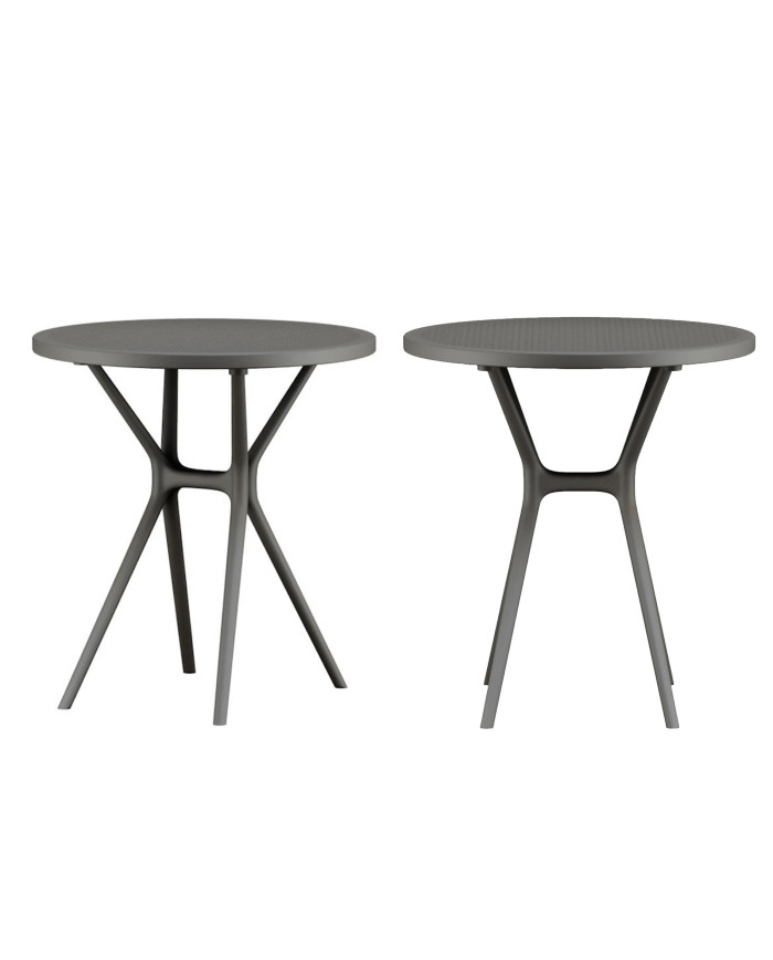 Mesa auxiliar Gaia – Redonda y ligera para exterior o interior