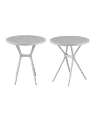 Mesa auxiliar Gaia – Redonda y ligera para exterior o interior