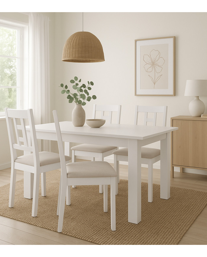 Mesa de comedor Nerea – Extensible, diseño y funcional