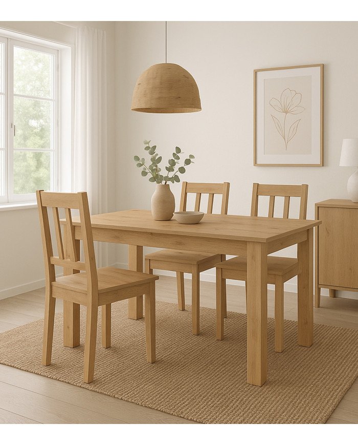 Mesa de comedor Nerea – Extensible, diseño y funcional