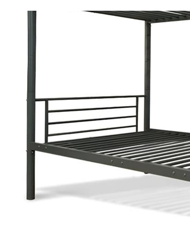 Litera Finy metálica – 2 camas de 90x190 cm con escalera y baranda Litera Finy metálica – 2 camas de 90x190 cm con escalera y baranda