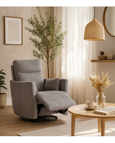 Sillón relax May – Tapizado con sistema por palanca y muelles de acero Sillón relax May – Tapizado con sistema por palanca y muelles de acero