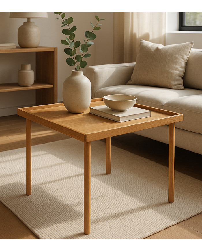 Mesa de centro Fresa madera maciza – Dos medidas disponibles