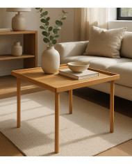 Mesa de centro Fresa madera maciza – Dos medidas disponibles