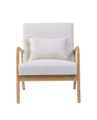 Butaca Nicole nórdica con cojín lumbar – Tapizado antimanchas