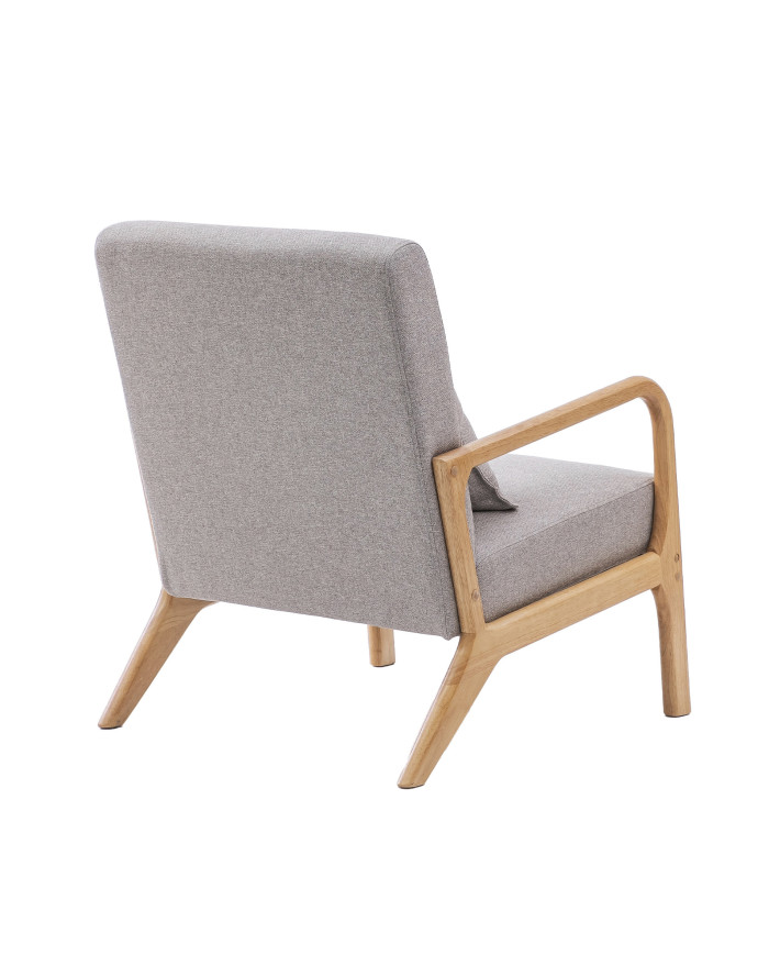 Butaca Nicole nórdica con cojín lumbar – Tapizado antimanchas