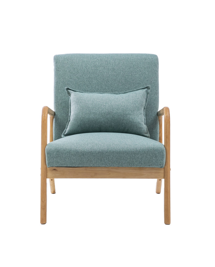 Butaca Nicole nórdica con cojín lumbar – Tapizado antimanchas