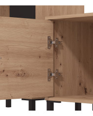 Mueble de salón Avion – Composición moderna con frentes en negro