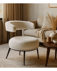 Butaca Asis – Tapizado Teddy y patas metálicas, ideal para cualquier espacio Butaca Asis – Tapizado Teddy y patas metálicas, ideal para cualquier espacio