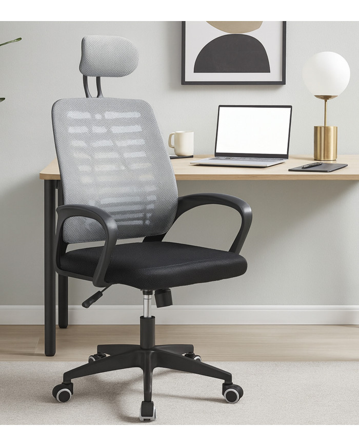 Silla de escritorio Ken – Giratoria, regulable y ergonómica