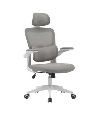 Silla de escritorio Aron ergonómica con refuerzo lumbar y reposacabezas regulable