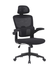 Silla de escritorio Aron ergonómica con refuerzo lumbar y reposacabezas regulable