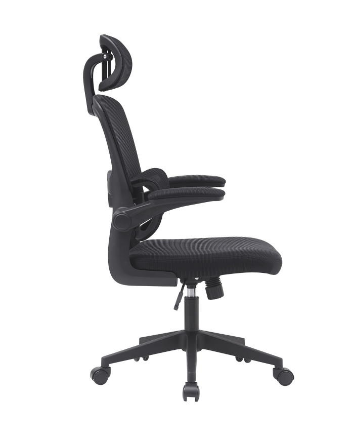 Silla de escritorio Aron ergonómica con refuerzo lumbar y reposacabezas regulable