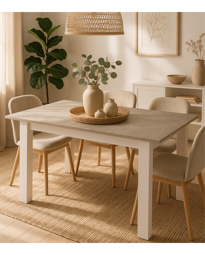 Mesa de comedor extensible Uki de 140 a 180 cm – Moderna y funcional