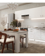 Mesa de comedor Uki 140x90 cm – Moderna, robusta y funcional